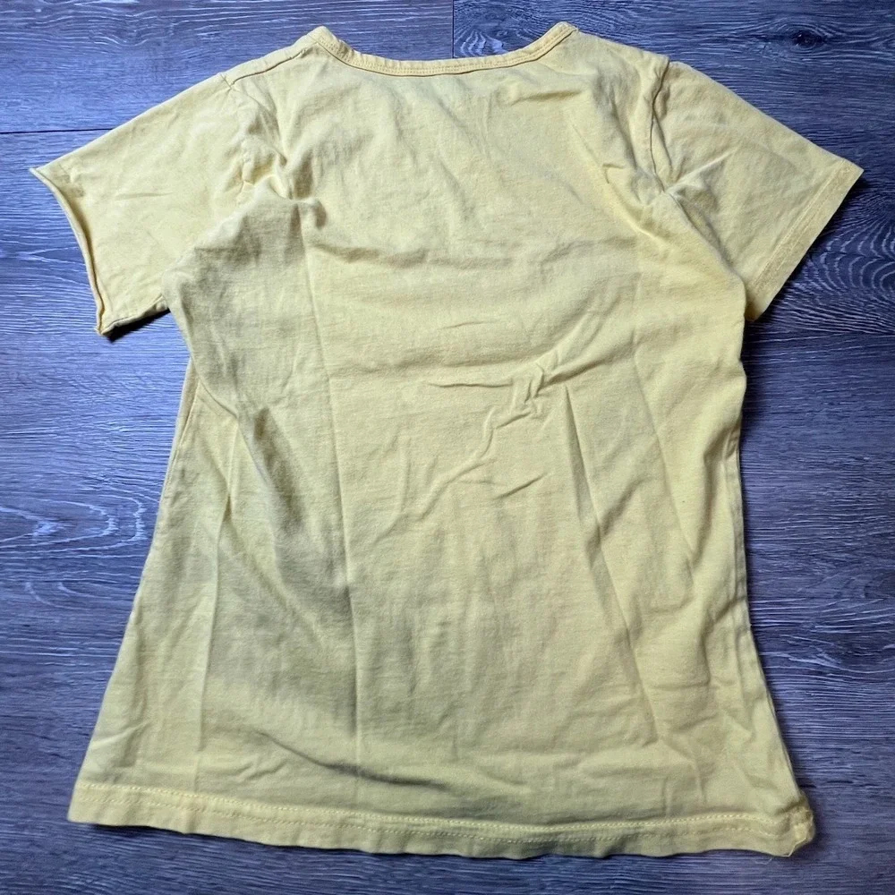 Dirty Heads T-Shirt Womens Small Yellow Graphic Band Tee Skull Octopus Reggae